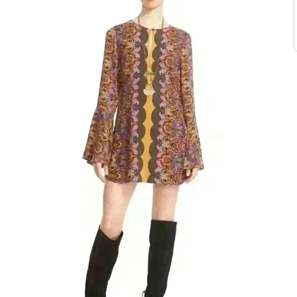 Free People Gold Multi 'Ossie Vibes Tunic - Picture 1 of 5